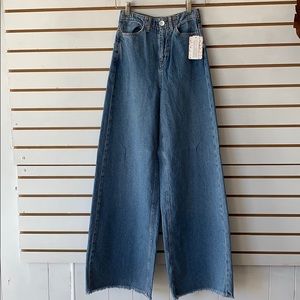 Free People wide legs jeans size 0